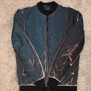 Men’s velvet bomber jacket
